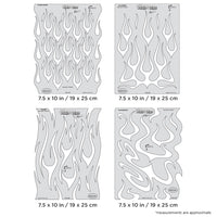 IWATA Artool Flame-O-Rama Freehand Airbrush Template Set by Craig Fraser | 758240038245