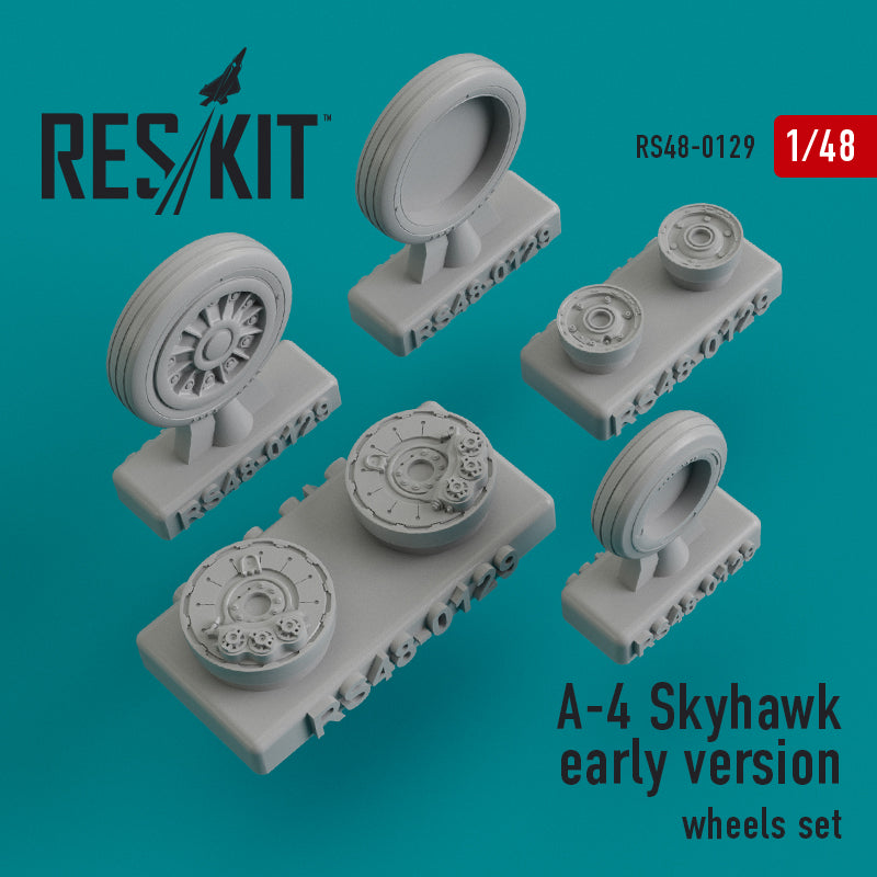 Res/Kit A-4 Skyhawk early version wheels set | 4824594101297