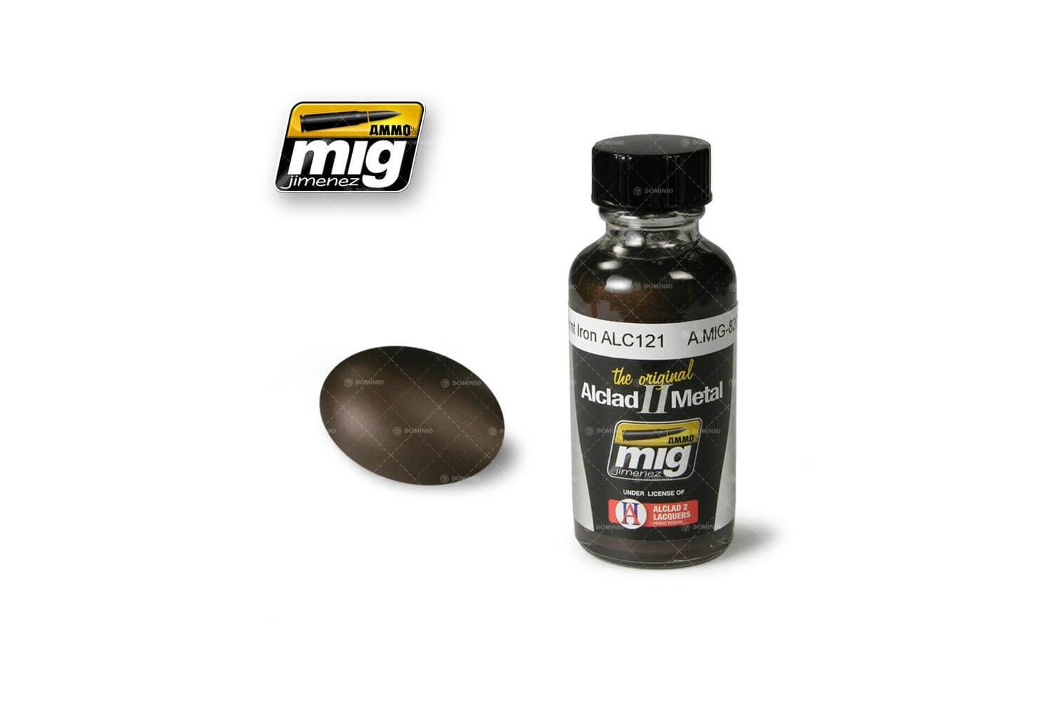 Ammo Mig Burnt Iron Alclad Metallic Paint ALC121, 30ml | 8432074082095