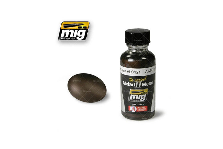 Ammo Mig Burnt Iron Alclad Metallic Paint ALC121, 30ml | 8432074082095