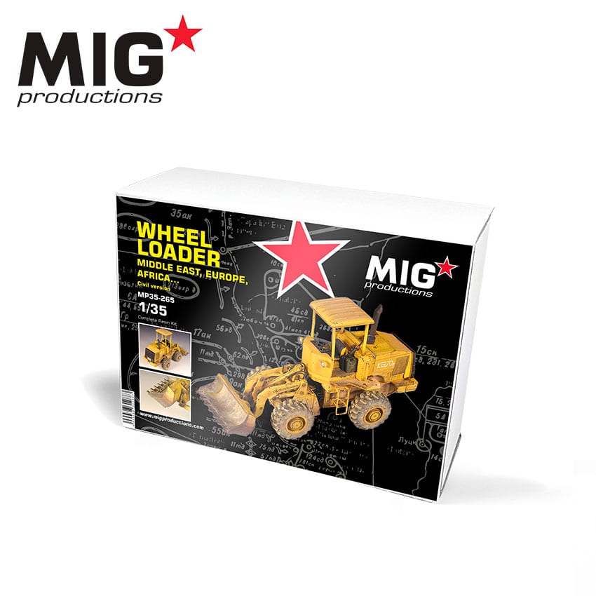 AK Interactive 1/35 Wheel Loader Middle East, Europe, Africa (Civilian Ver.) Plastic Model Kit | 8435568312883