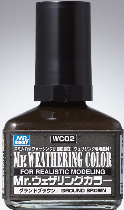 Mr Hobby Mr. Weathering Color - Ground Brown - 40ml | 4973028111491