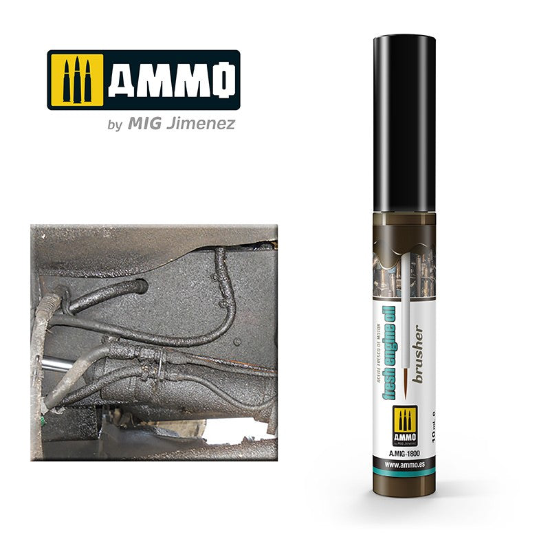 Ammo Mig Effects Brusher - Fresh Engine Oil | 8432074018001