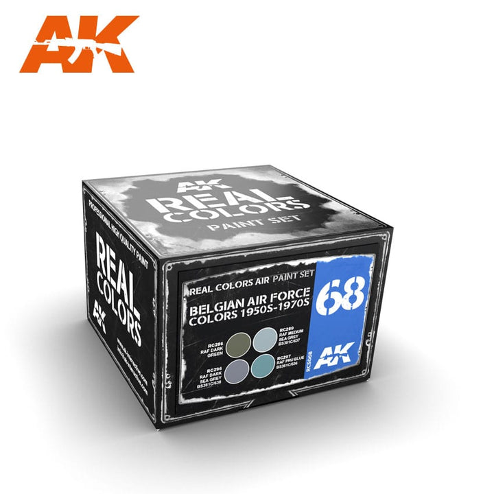 AK Interactive Real Colors Belgian Air Force Colors 1950S-1970S Set | 8435568301092