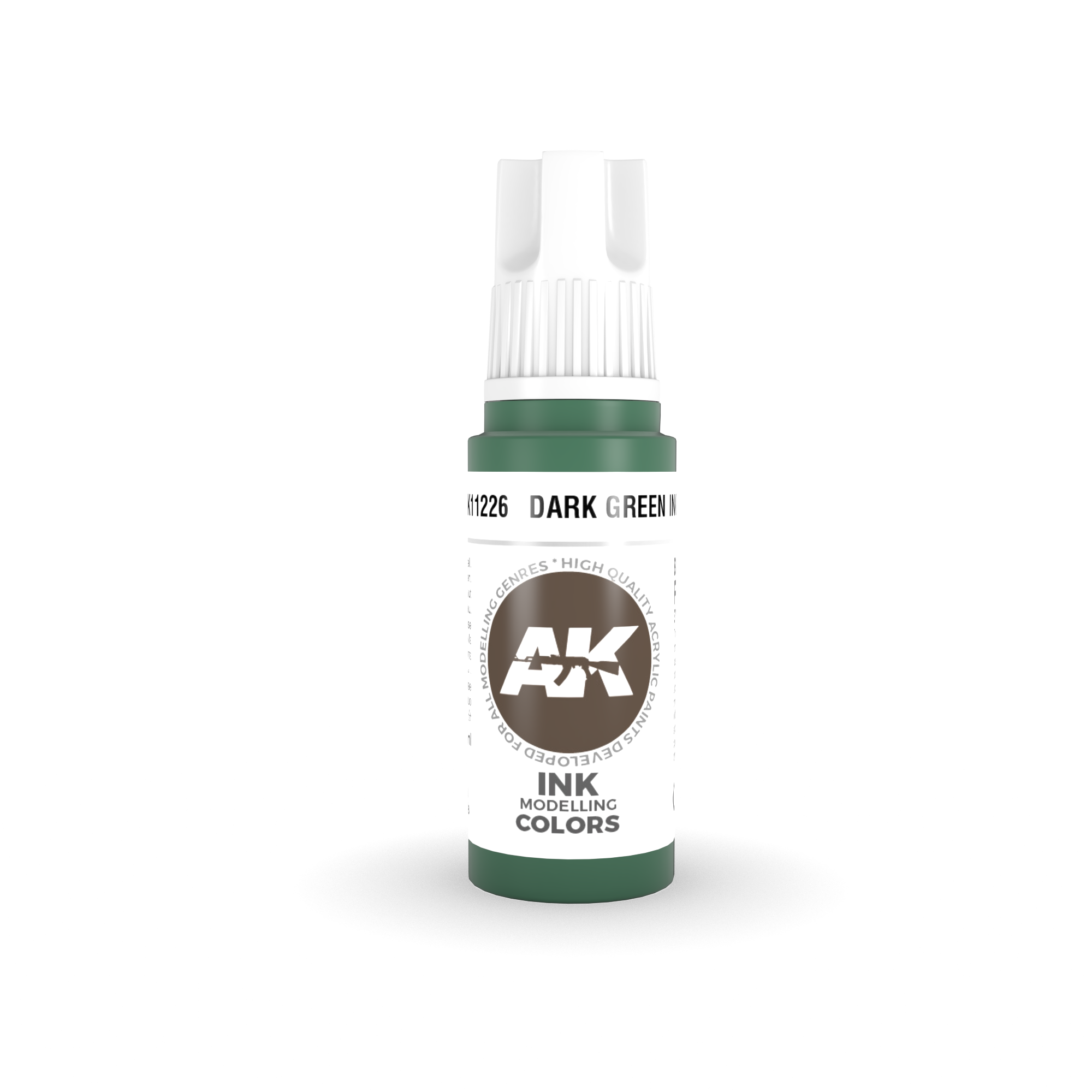AK Interactive 3G Acrylic Dark Green INK 17ml | 8435568304598
