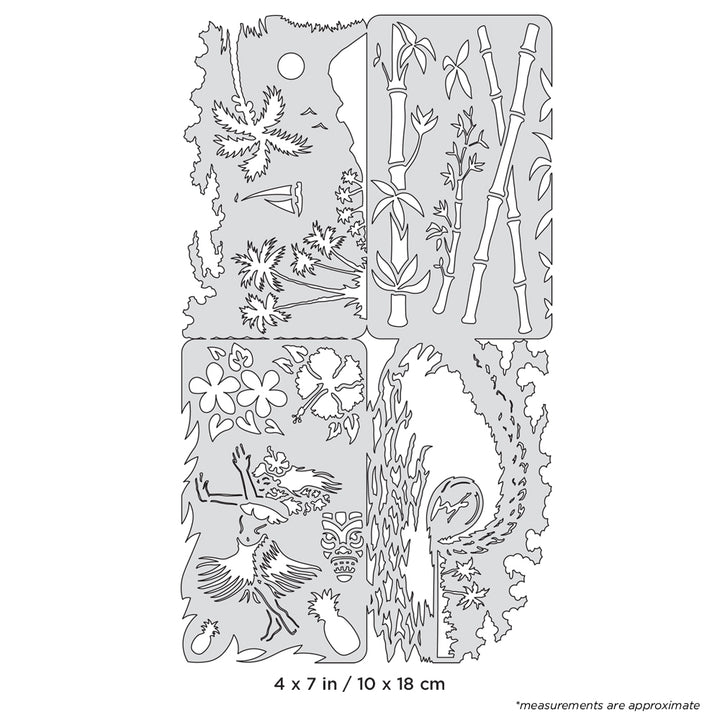 IWATA Artool Island FX Nano Freehand Airbrush Template by Dennis Mathewson | 758240150732
