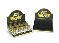 AK Interactive Quick Cement Extra Thin (12 Units) + Display Unit | 8435568305199