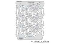 IWATA Artool Freehand Airbrush Templates Flame-o-rama Flame-Dango by Craig Fraser | 758240038207
