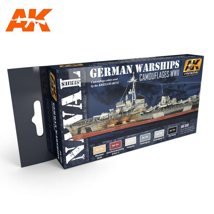 AK Interactive German Warships Colors Set | 8436535575591