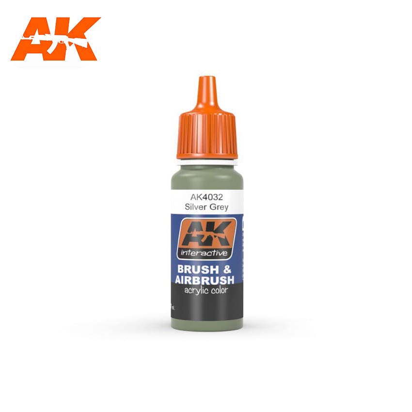 AK Interactive BSC. No.28 Silver Grey 17ml | 8436535574693