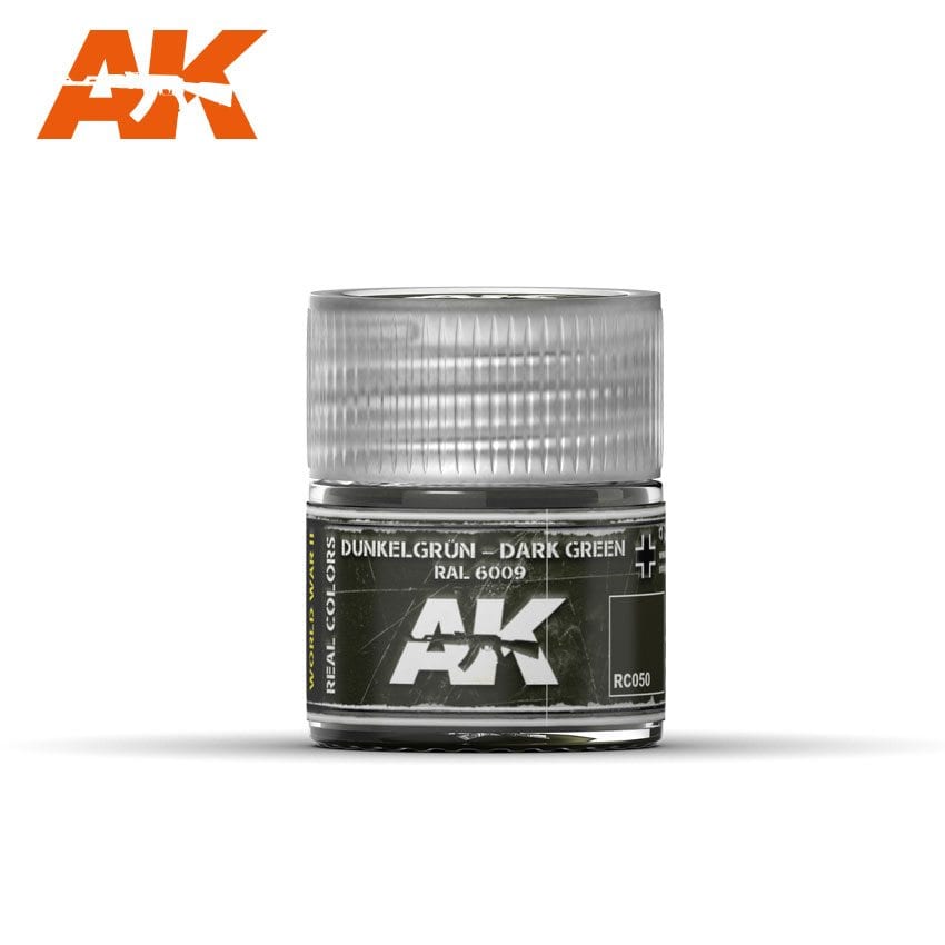 AK Interactive Real Colors Dunkelgrun - Dark Green RAL 6009 10ml | 8436564922830
