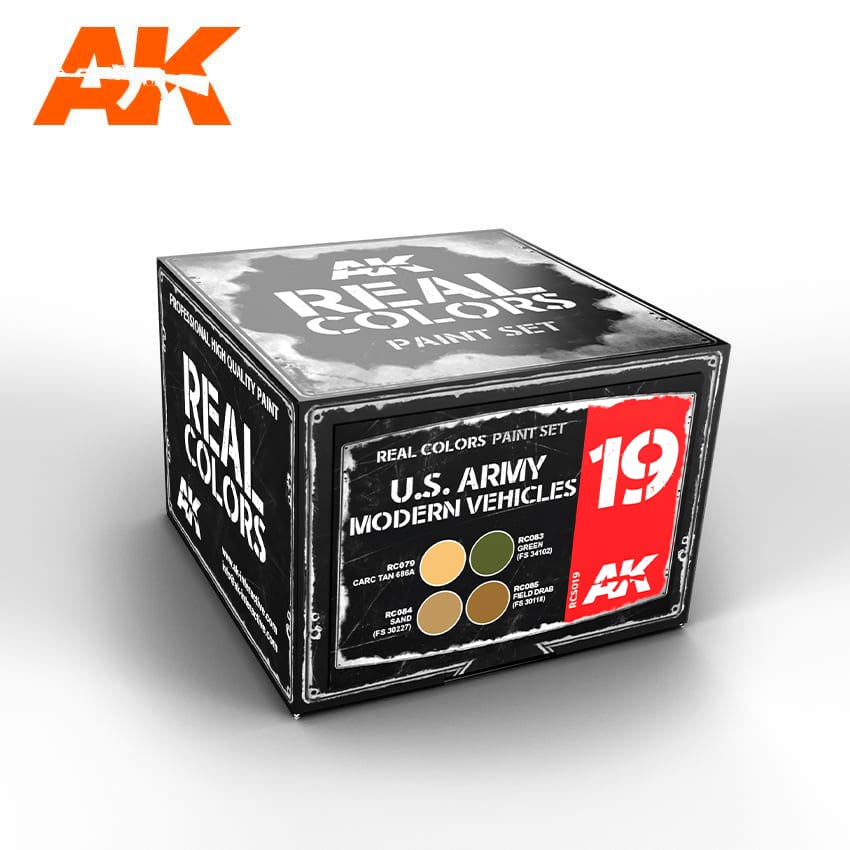 AK Interactive Real Colors U.S.Army Modern Vehicles Set | 8436564924384