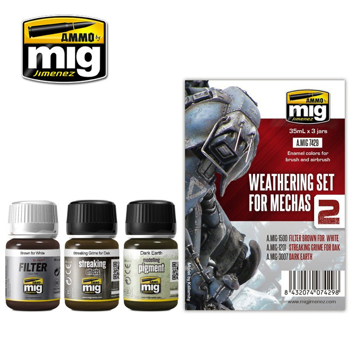 Ammo Mig Mecha Weathering Set | 8432074074298