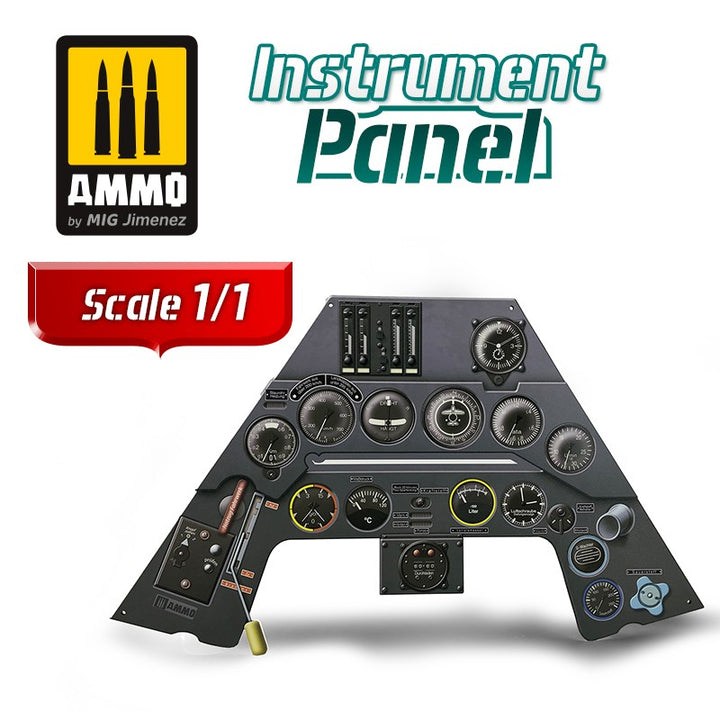 Ammo Mig Focke Wulf Fw 190 A3 - Instrument Panel 1/1 Scale 2D Print On MDF 2D Print On MDF | 8432074082828