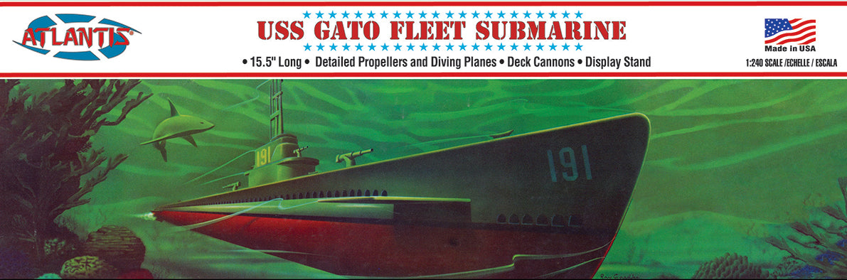 Atlantis 1/240 WWII Gato Class Fleet Submarine | 850002740578