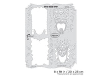 IWATA Artool Tiki Master Tribal Tiki Freehand Airbrush Template by Dennis Mathewson | 758240132912