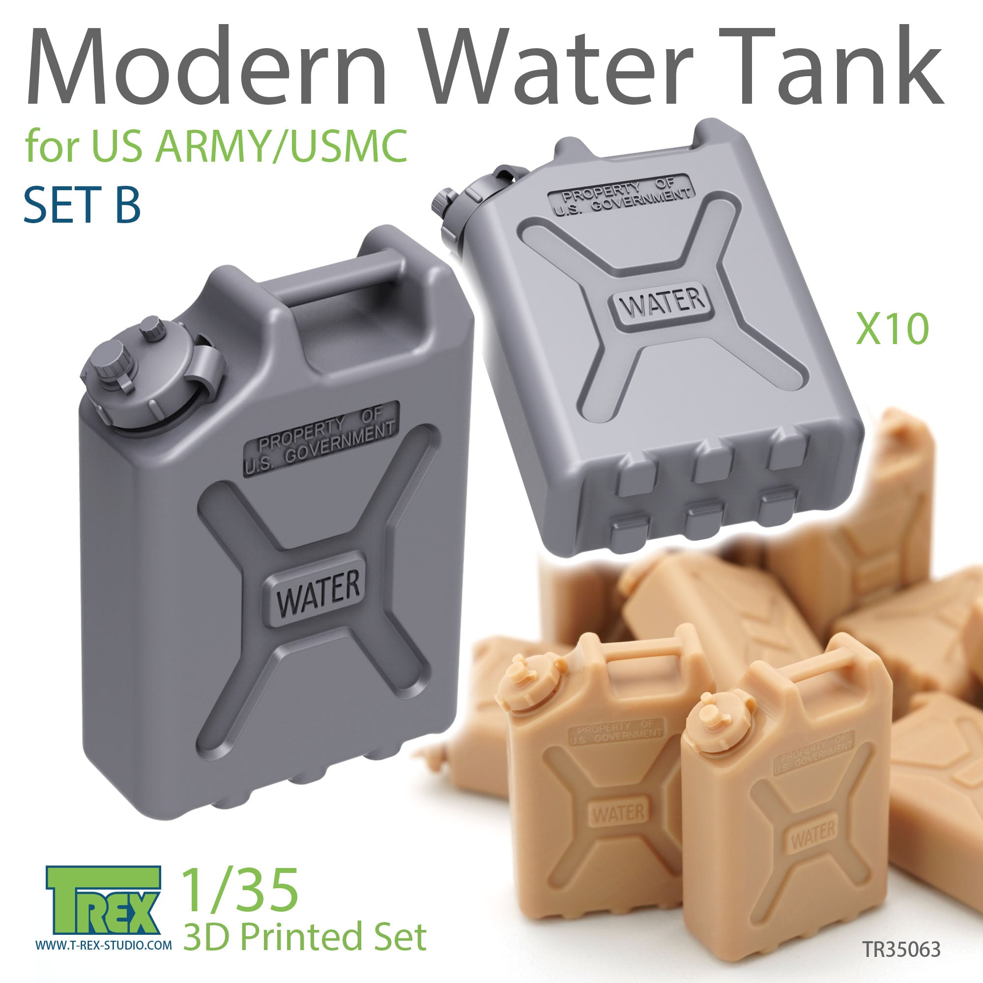 T-Rex Studio 1/35 Modern Water Tank Set B for US ARMY/USMC | 6973984751494