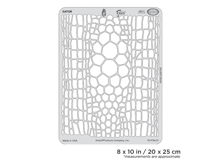 IWATA Artool FX4 Gator Freehand Airbrush Template by Craig Fraser | 758240138631