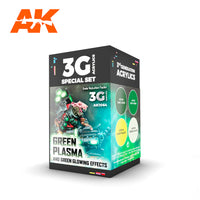 AK Interactive Wargame Color Set Green Plasma And Glowing Effect | 8435568328518