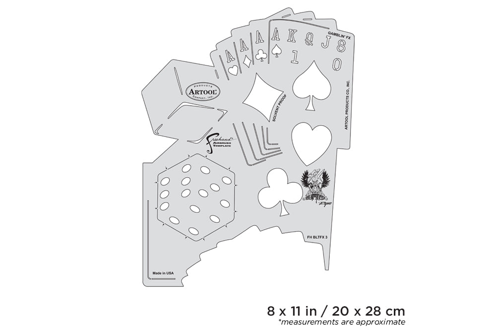 IWATA Artool Blasted FX Gamblin FX Freehand Airbrush Template by Ryan 'Ryno' Templeton | 758240150947