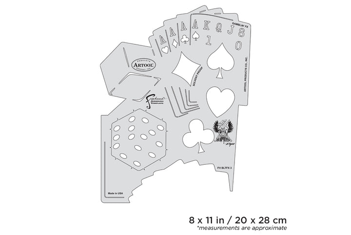 IWATA Artool Blasted FX Gamblin FX Freehand Airbrush Template by Ryan 'Ryno' Templeton | 758240150947