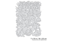 IWATA Artool Curse of Skullmaster Bonz II Freehand Airbrush Template by Craig Fraser | 758240038177