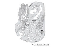 IWATA Artool Kanji Master Dragon Freehand Airbrush Template by Dennis Mathewson | 758240138495