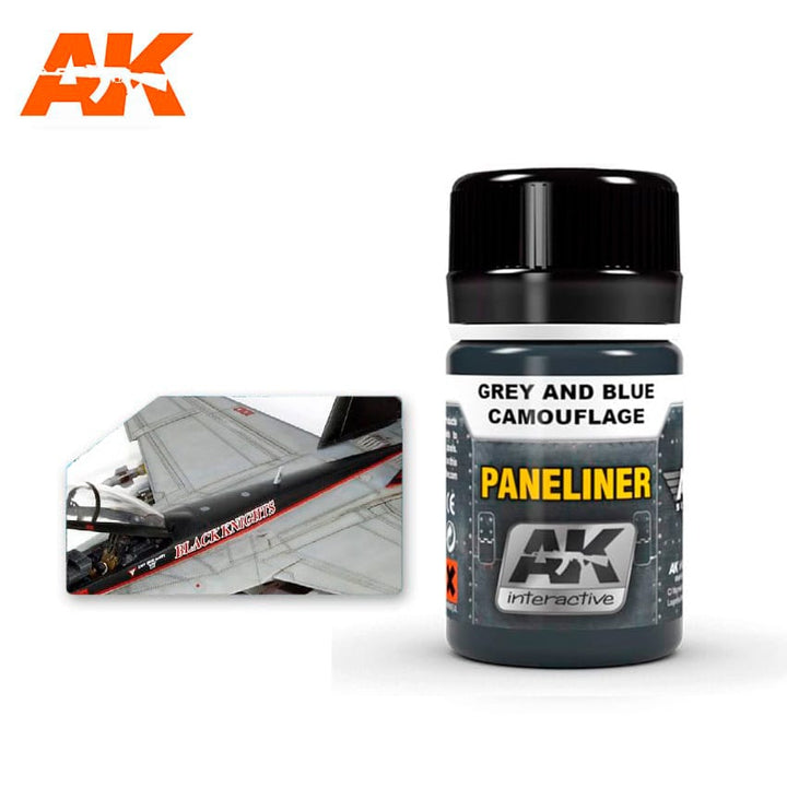 AK Interactive Paneliner For Grey And Blue Camouflage 35ml | 8436535573528