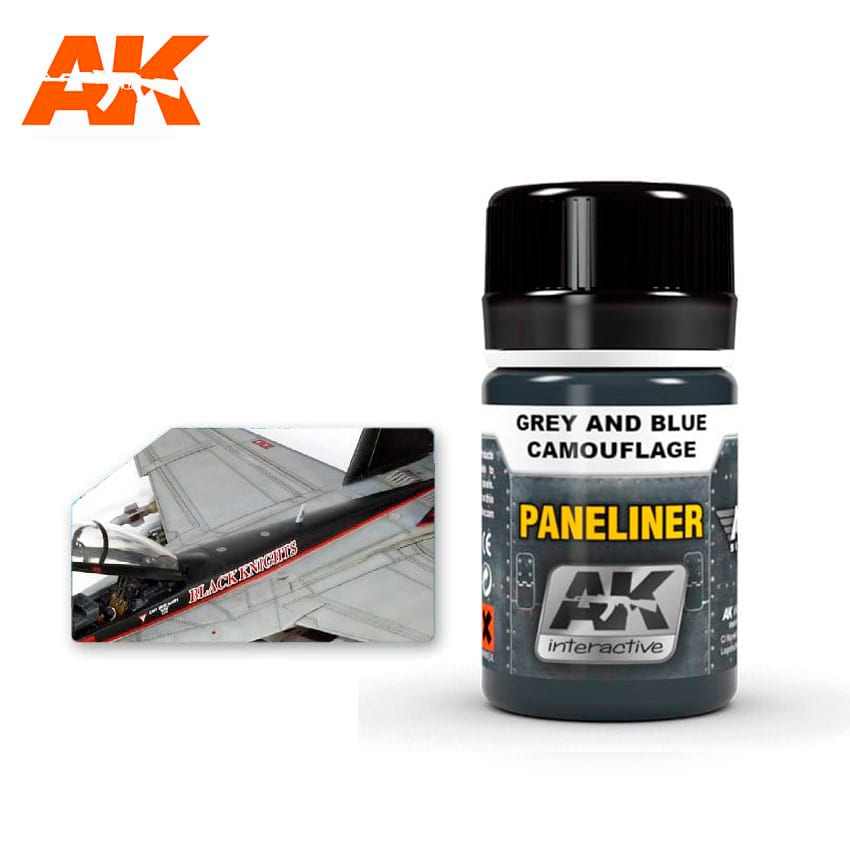 AK Interactive Paneliner For Grey And Blue Camouflage 35ml | 8436535573528