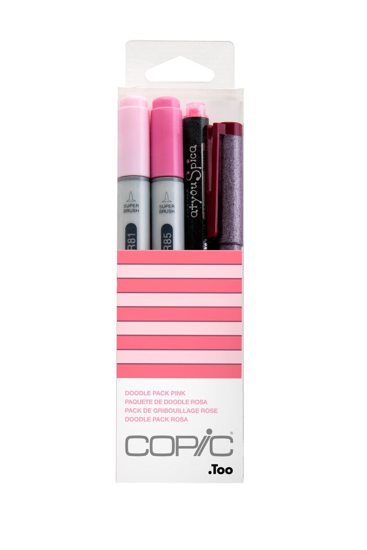 Copic Ciao Marker 4pc Doodle Kit, Pink | 4511338059111