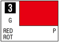 Mr Hobby Mr. Color 3 - Red (Gloss/Primary) - 10ml | 4973028716023
