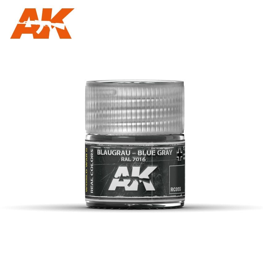 AK Interactive Real Colors Blaugrau-Blue Grey RAL 7016 10ml | 8436564922885