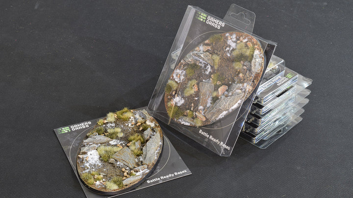 Gamers Grass Battle Ready Bases - Winter - Oval 170mm (x1) | 738956789006