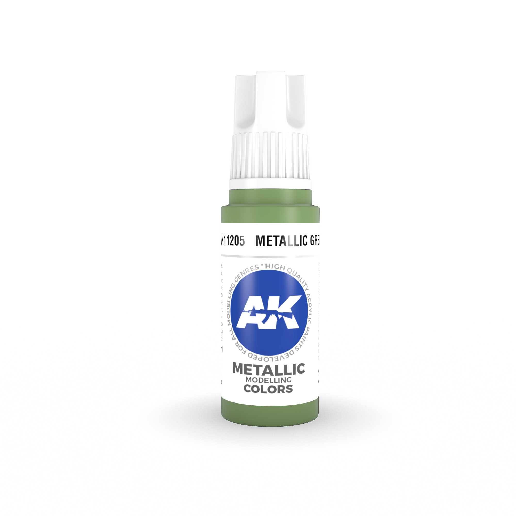 AK Interactive 3G Acrylic Metallic Green 17ml | 8435568304383