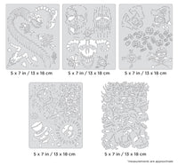 IWATA Artool Curse of Skullmaster Mini Series Set Freehand Airbrush Template by Craig Fraser | 758240038320