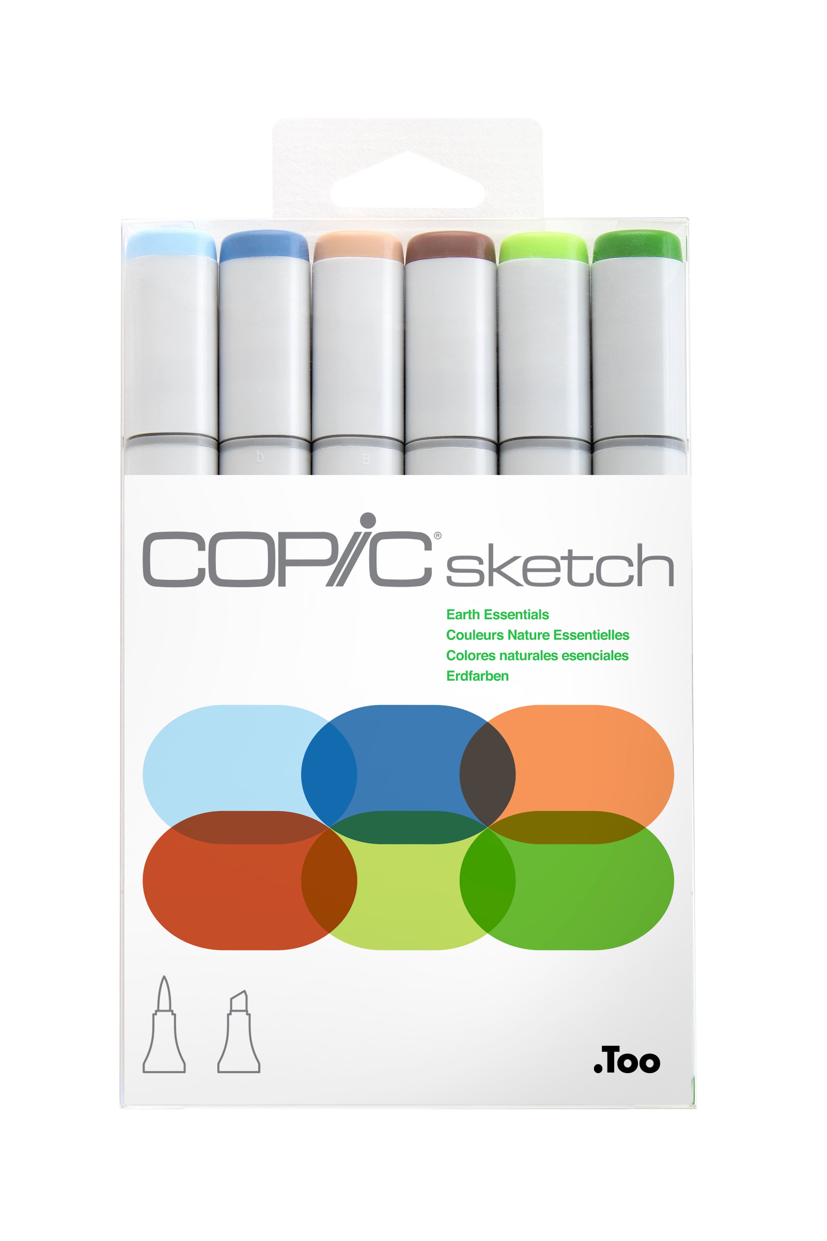 Copic Sketch Marker Earth Essentials 6Pc Set | 4511338052785