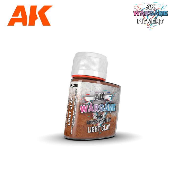 AK Interactive Wargame Enamel Liquid Pigments Light Clay 35ml | 8435568330849