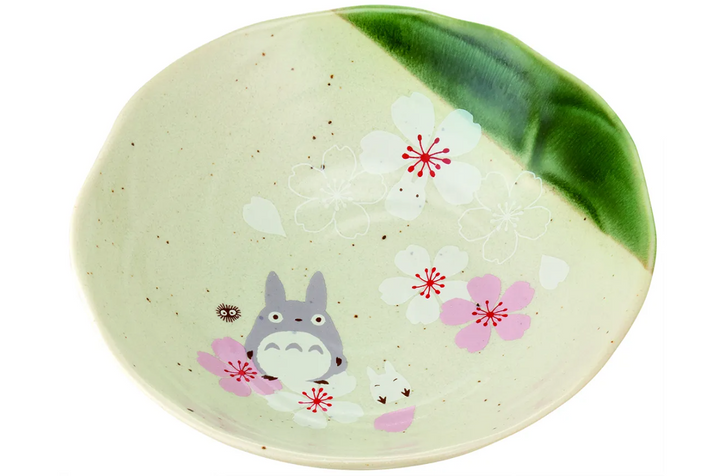 Skater Totoro Traditional Japanese Dish Series - Salad Plate/Bowl (Sakura/Cherry Blossom) "My Neighbor Totoro" | 4973307544217