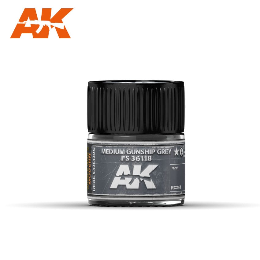 AK Interactive Real Colors Medium Gunship Grey FS 36118 10ml | 8436564925459
