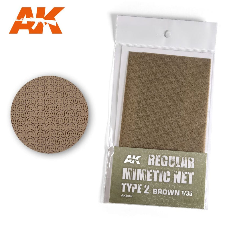 AK Interactive Regular Camouflage Net Type 2 Brown
