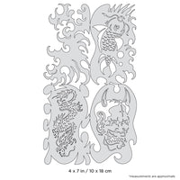 IWATA Artool Kanji Motto Nano Freehand Airbrush Template by Dennis Mathewson | 758240150718