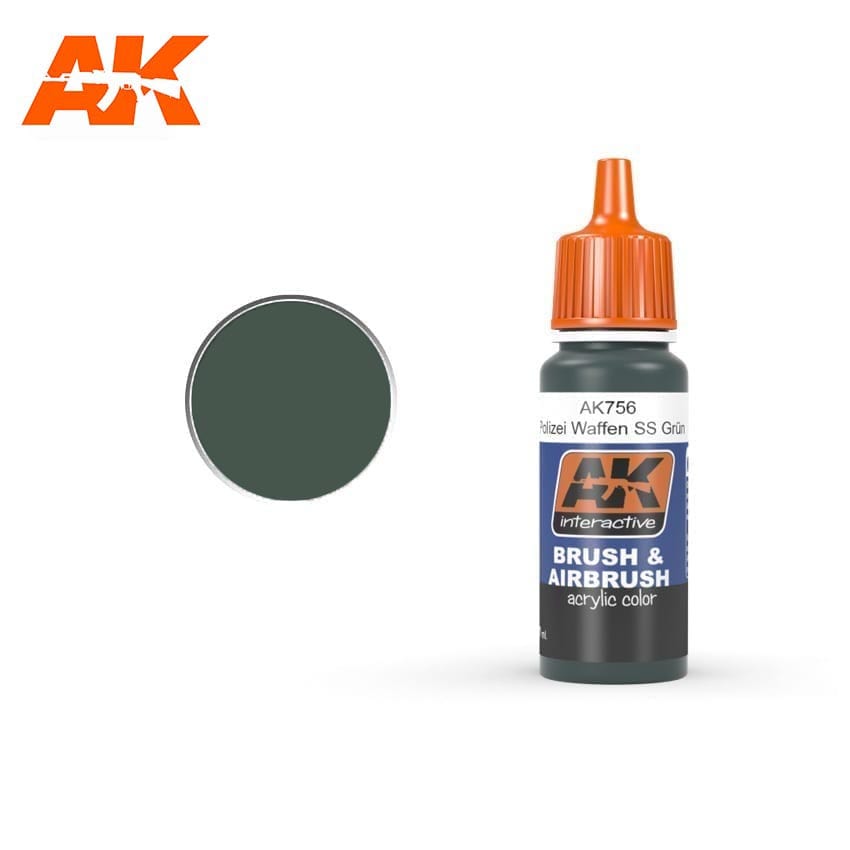AK Interactive Polizei Waffen SS Grun 17ml | 8436535577564