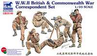 Bronco Models 1/35 WWII British & Commonwealth War Correspondent Set | 4544032699529