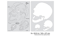 IWATA Artool Horror of Skullmaster The Scream Freehand Airbrush Template by Craig Fraser | 758240138396