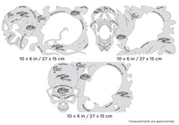 IWATA Artool Pack o' Skullz 2 Freehand Airbrush Template by Scott Mackay | 758240038603