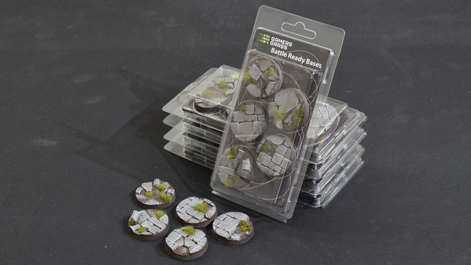 Gamers Grass Battle Ready Bases - Temple - Round 40mm (x5) | 738956789181