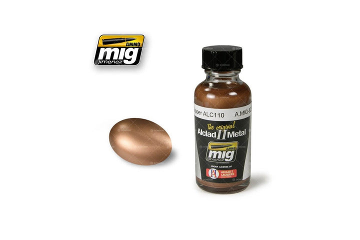 Ammo Mig Copper Alclad Metallic Paint ALC110, 30ml | 8432074082071