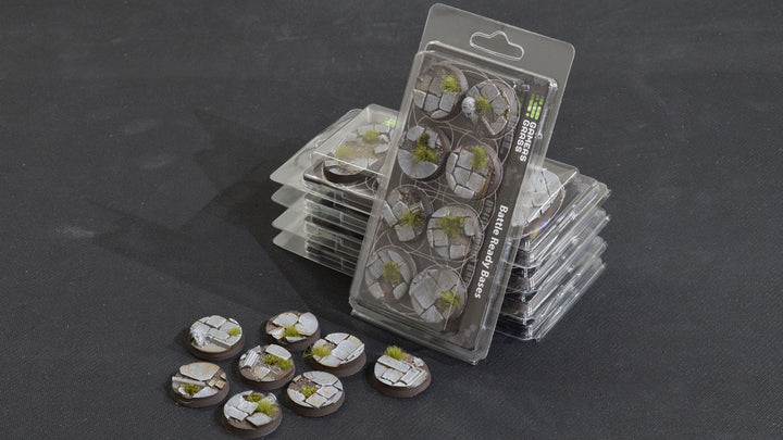 Gamers Grass Battle Ready Bases - Temple - Round 32mm (x8) | 738956789174