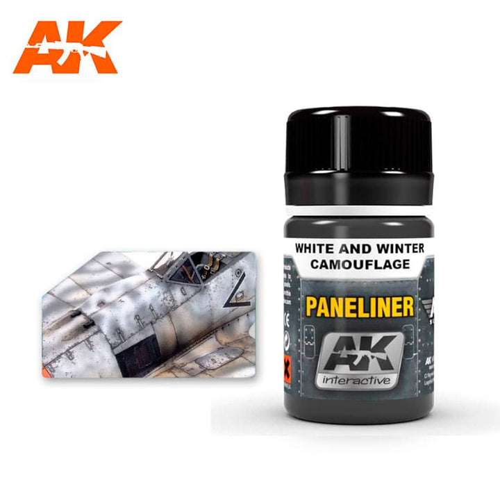 AK Interactive Paneliner For White And Winter Camouflage 35ml | 8436535573542