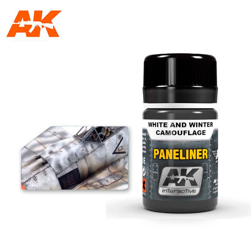 AK Interactive Paneliner For White And Winter Camouflage 35ml | 8436535573542